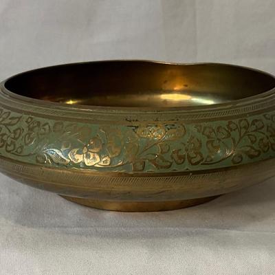 Vintage India brass bowl