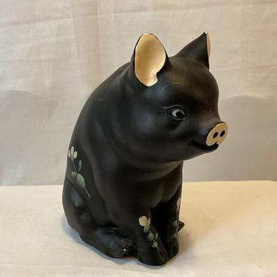 Vintage ceramic hand painted piggy bank