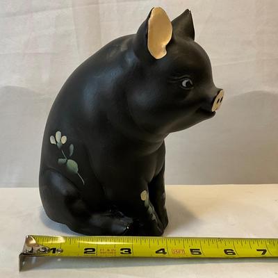 Vintage ceramic hand painted piggy bank