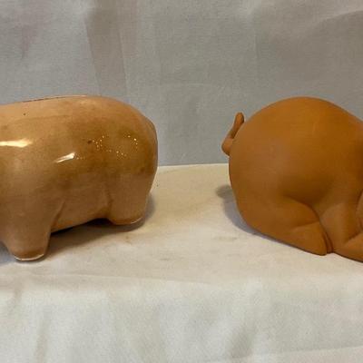 Vintage piggy banks ceramic and plastic