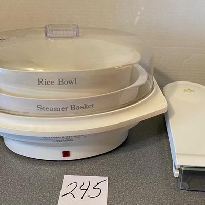 Rice Steamer and Vegetable Cutter