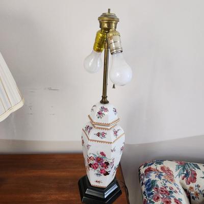 Pair Vintage table Lamps Dual Bulbs