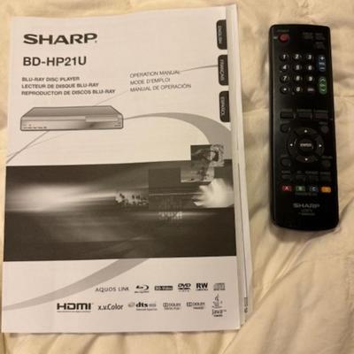 SHARP 42" TV AND BLUE RAY DISC PLAYER