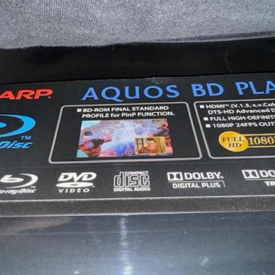 SHARP 42" TV AND BLUE RAY DISC PLAYER