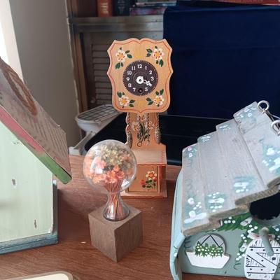 BIRD HOUSES, GLASS BIRDS AND MORE