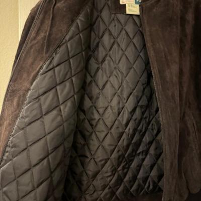 BROWN LEATHER JACKET XL