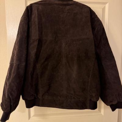 BROWN LEATHER JACKET XL