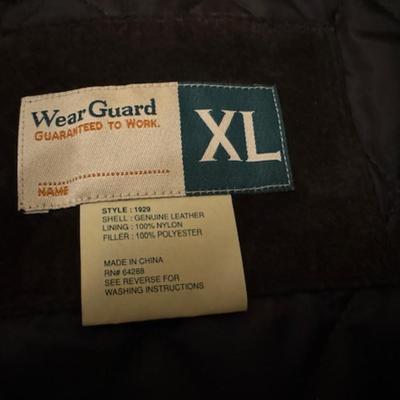 BROWN LEATHER JACKET XL