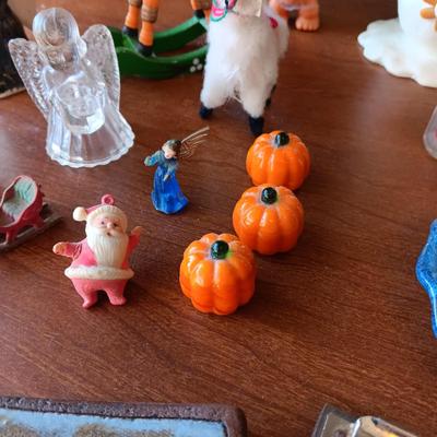 BRASS CONTAINER FROM INDIA, HARMONICA AND OTHER MISC ITEMS