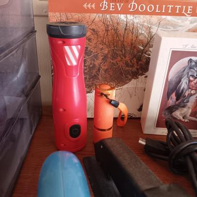 STATIONERY, NOTE CARDS, FLASHLIGHTS, STAPLER, PENCIL SHARPENER AND MORE