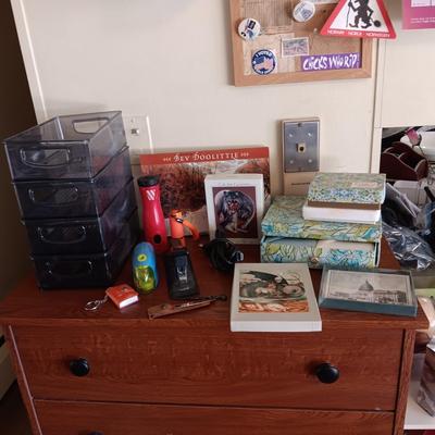 STATIONERY, NOTE CARDS, FLASHLIGHTS, STAPLER, PENCIL SHARPENER AND MORE