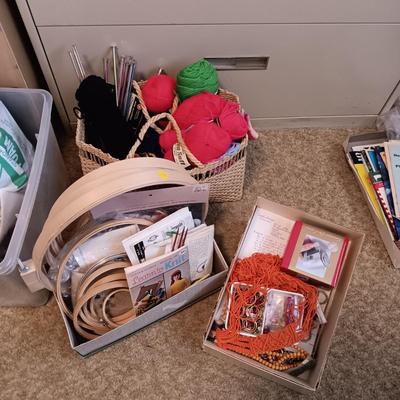 YARN, NEEDLES, EMBROIDERY HOOPS & MORE
