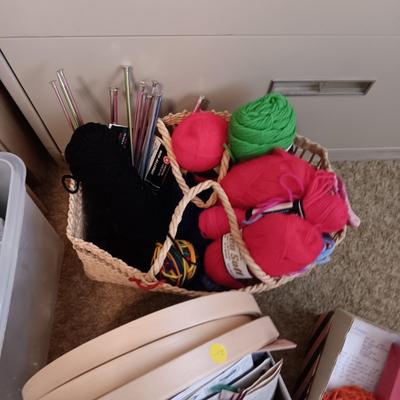YARN, NEEDLES, EMBROIDERY HOOPS & MORE