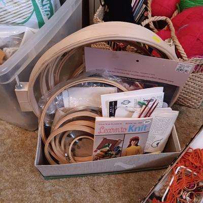 YARN, NEEDLES, EMBROIDERY HOOPS & MORE