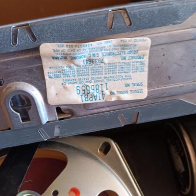 OLD SCHOOL AUTO 8-TRACK PLAYER, AM RADIO AND 2 SETS OF SPEAKERS