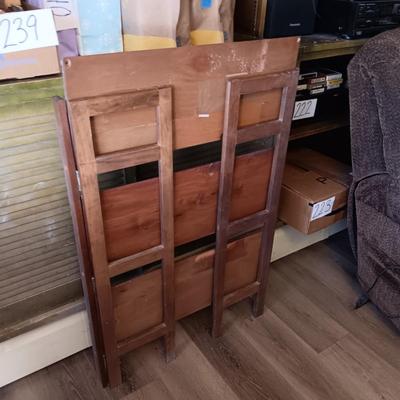 3 TIER SIDE TABLE AND A FOLDING SHELF