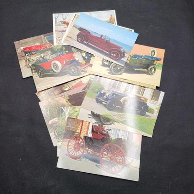 55 Vintage Antique Car Model Post Cards Unused