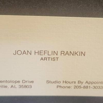 Signed and Numbered 53/1100 Joan Heflin Rankin, Local Artist, Framed Flower Print 24