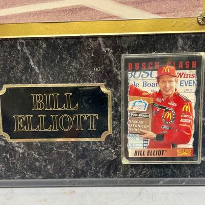 Bill Elliott NASCAR 1995 Signed Photo Plaque
