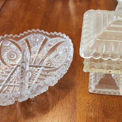 Set Of 2 Crystal Candy Dishes