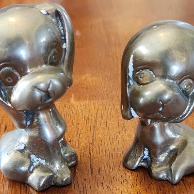 Set Of Two Brass Puppies, 4