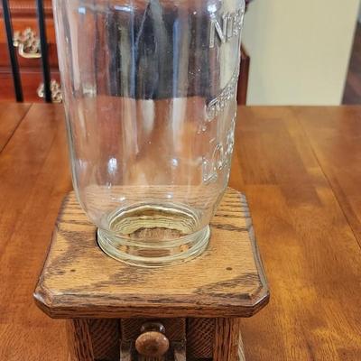 Gumball Or Candy Dispenser Wood/Glass