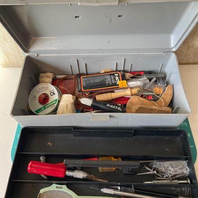 Small tool box with miscellaneous items