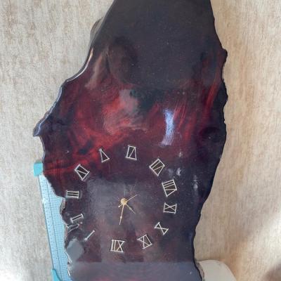 Large piece of wood clock