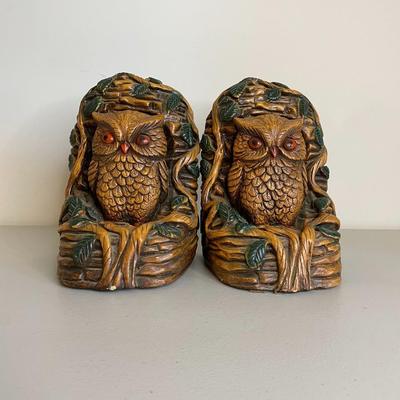 Pair of Owl Bookends