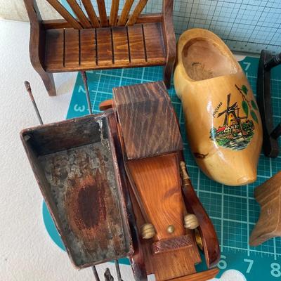 Wood items and clog