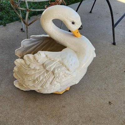 Large Glass Swan Plant Pot