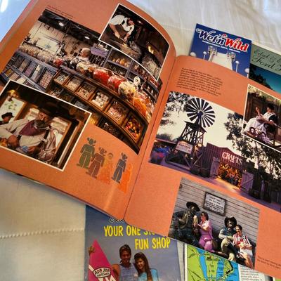 Lot of travel brochures