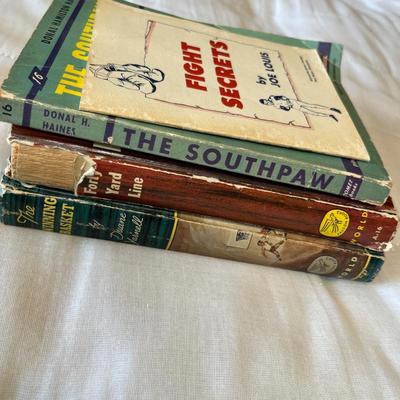 Vintage kids books on sports