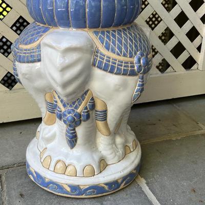 Ceramic Elephant Side Table