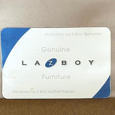 LA-Z-BOY ~ Corduroy Sofa With Matching Ottoman In Camel