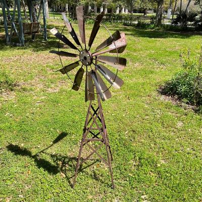 Metal Garden Windmill