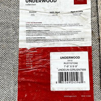 LOLOI RUGS ~ Underwood ~ 100% Wool Rust & Stone Area Rug