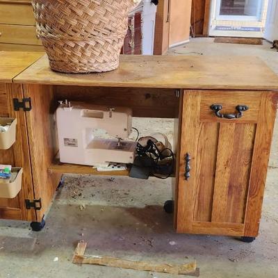 Sewing Desk W/Sewing Things/Supplies 39
