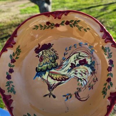 April Cornell Rooster 11.25" Rooster Dinner Plate