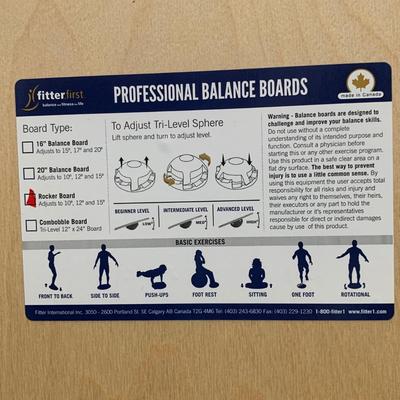 Fitter First Professional Balance Rocker Board (G-HS)