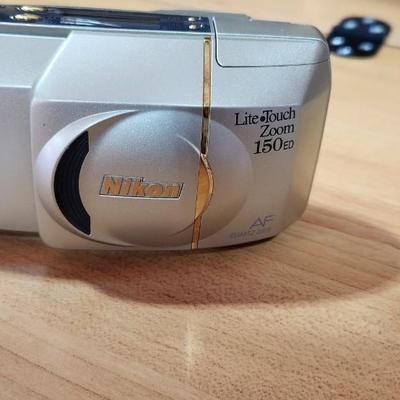 Camera Silver Nikon Lite Touch Zoom With Case