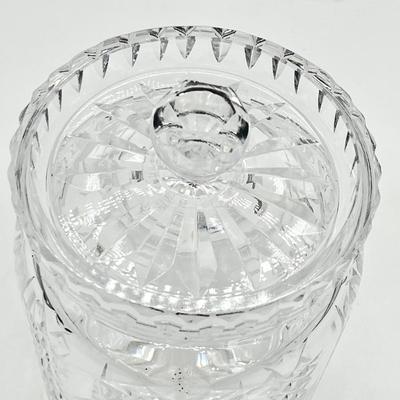 WATERFORD CRYSTAL ~ Hibernia ~ Crystal Biscuit Barrel With Lid
