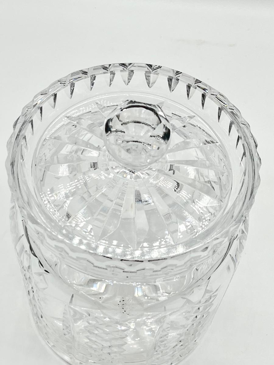 WATERFORD top CRYSTAL HIBERNIA BUSCUIT BARREL