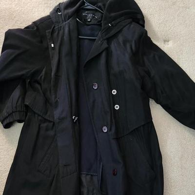 Vintage Frank Gallant Jacket Woman Black Coat Size 8
