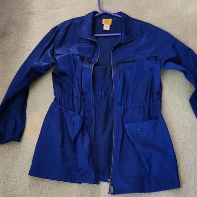 Rare Vintage Ruby Rd Cobalt Blue Women's Utility Jacket Size 6