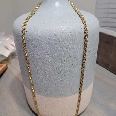 Costume Jewelry - Rope Chain Necklace