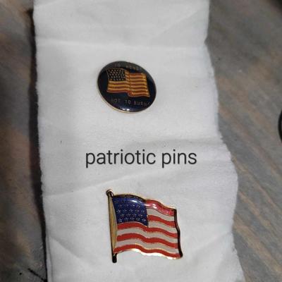 Costume Jewelry - American Flag Pins