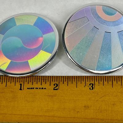 Magical hologram type buttons pins