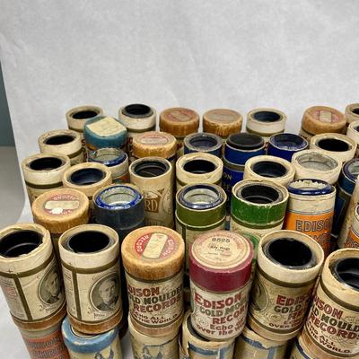 Lot of Antique Edison & Columbia Cylinder Records