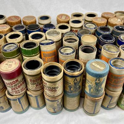 Lot of Antique Edison & Columbia Cylinder Records